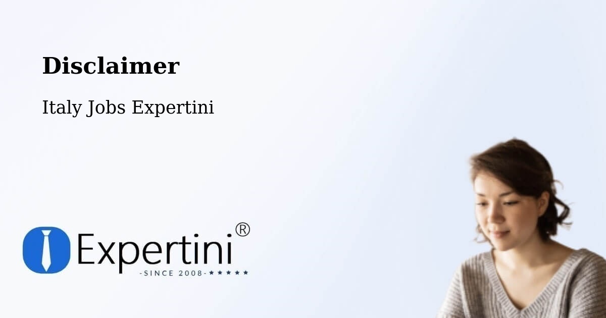 Disclaimer – Ventoso - Italy Jobs Expertini